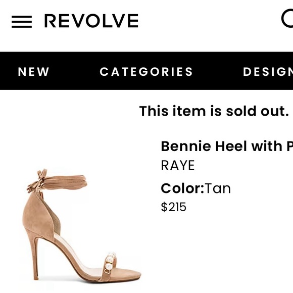 RAYE Bennie Pearl Suede Sandals Heel in tan - Picture 2 of 9